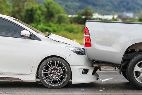 rear end auto collision